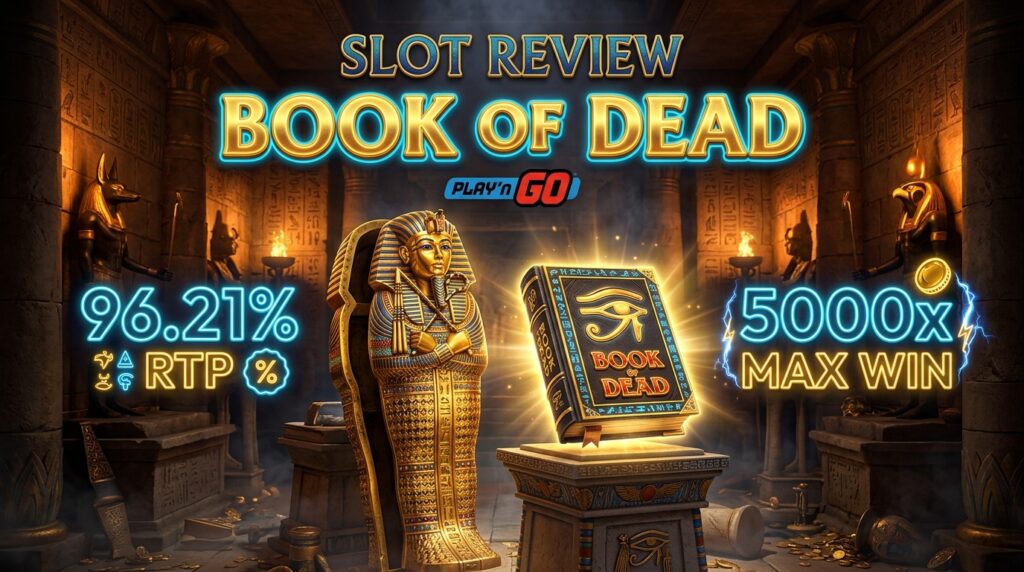 Book of Dead Slot Review Mathematical RTP & Play'n GO Volatility Audit Banner