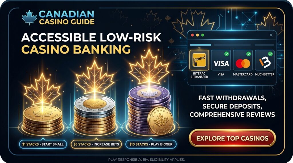 Minimum Deposit Casinos Canada 1 5 10 Dollar Interac Banking