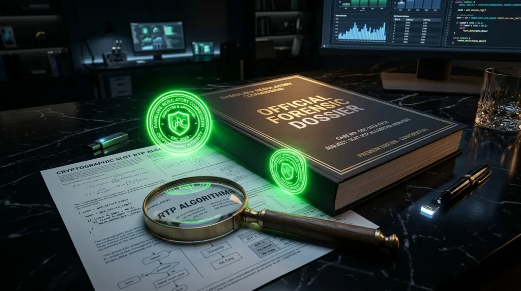 Gambling regulatory commission official forensic dossier and RTP audit seal