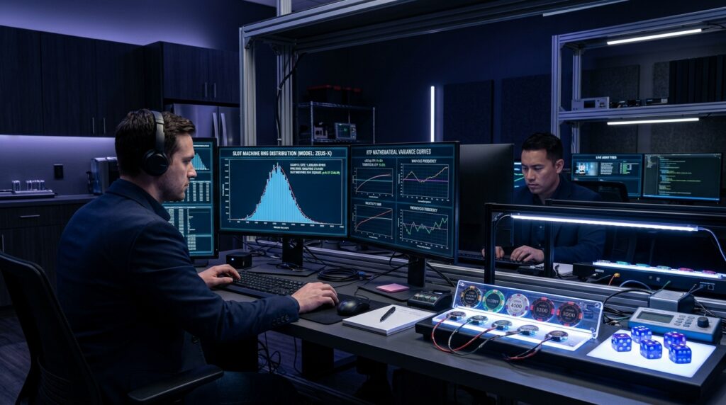 Pragmatic Play slot machine real RTP mathematical variance audit laboratory